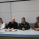 Firma simbólica en la que participó la Dra. Susana Fischer Ganzoni de Agronomía UdeC, Director General UdeC, Campus Chillán, Dr. Pedro Rojas García, Coronel Cristopher Parra Carvajal, Director Regional (S) de Gendarmería y el Dr. Ignacio Cabezas Ávila de Veterinaria UdeC.